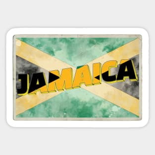 Jamaica Vintage style retro souvenir Sticker